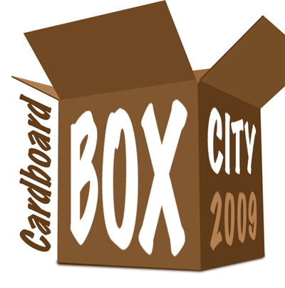 Family Promise Cardboard Box City Logo