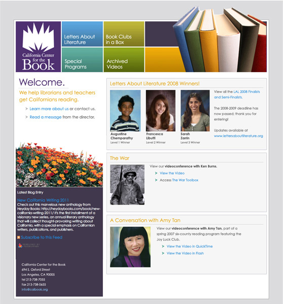 California Center for the Book Website
