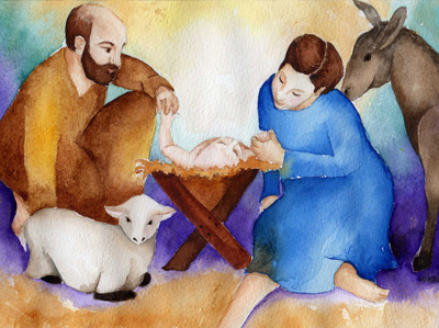 Close-up Nativity Study